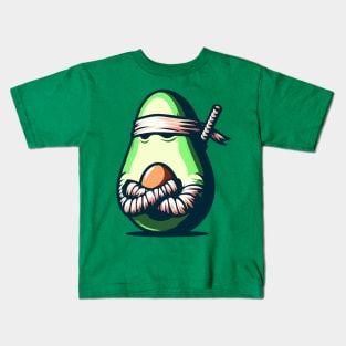 Funny Avocado Fruit Ninja Kids T-Shirt